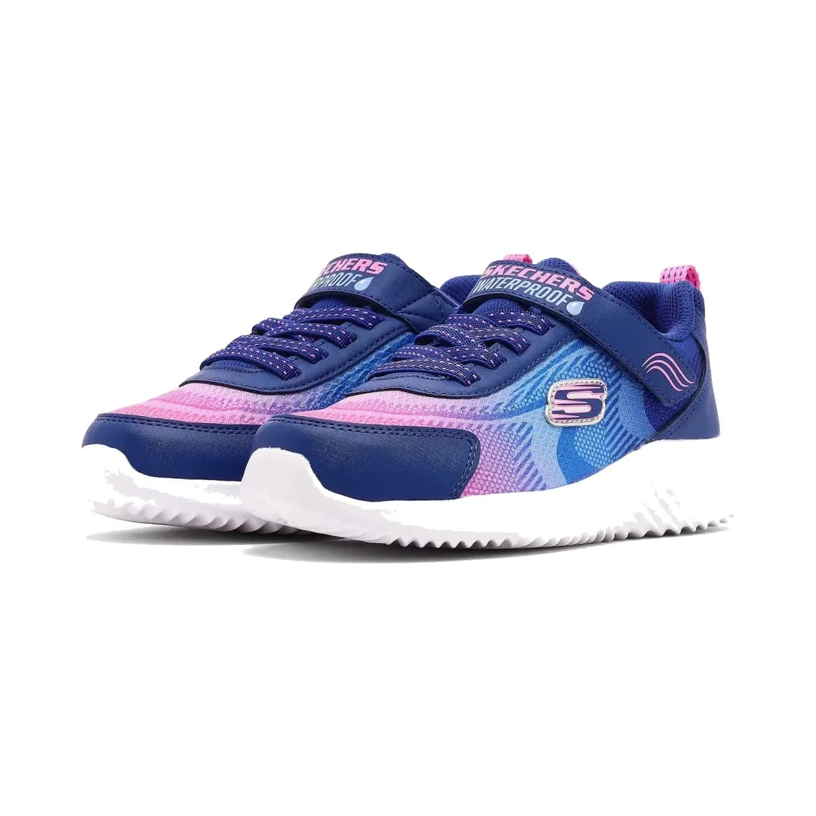 Skechers Bounder Büyük Kız Çocuk Lacivert Su Geçirmez Spor Ayakkabı — Mavi · 303452L-NVMT (3/5)