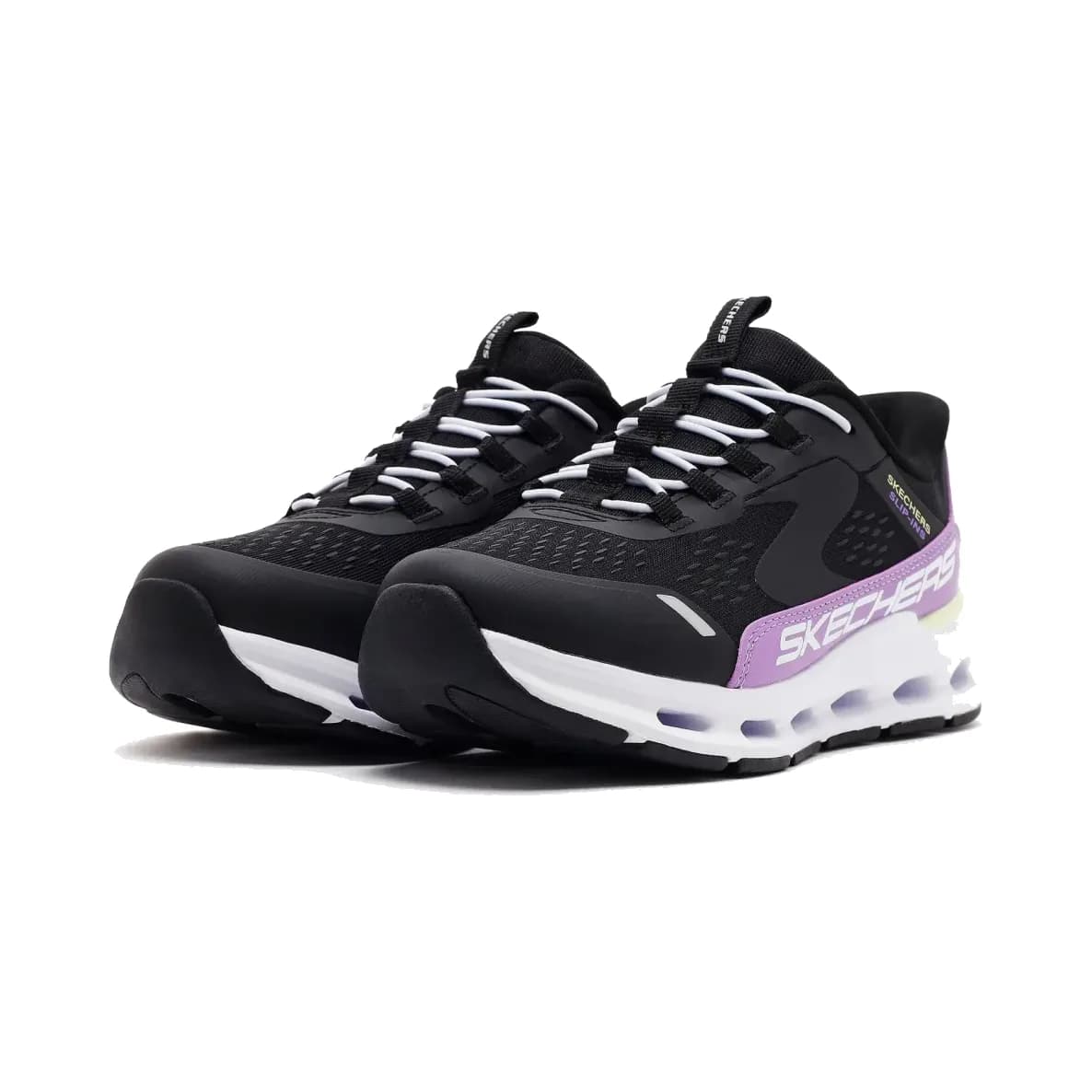 Skechers Glide-step + - Vista Lane Büyük Kız Çocuk Siyah Spor Ayakkabı — Beyaz · 303654L-BKPR (3/7)