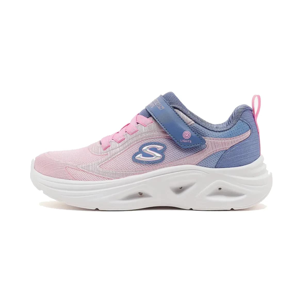 Skechers Sola Glow 2.0 Büyük Kız Çocuk Gri Işıklı Spor Ayakkabı · 303729L-GYPK (2/6)