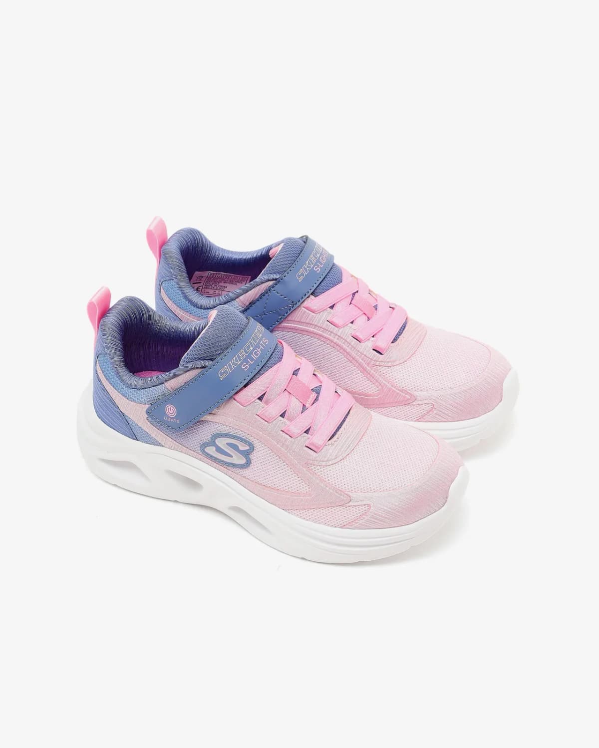 Skechers Sola Glow 2.0 Büyük Kız Çocuk Gri Işıklı Spor Ayakkabı · 303729L-GYPK (5/6)