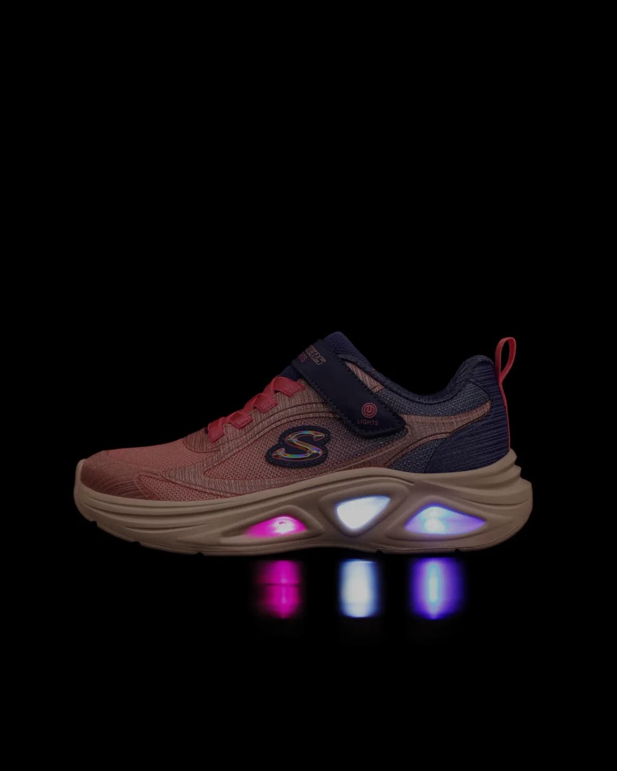 Skechers Sola Glow 2.0 Büyük Kız Çocuk Gri Işıklı Spor Ayakkabı · 303729L-GYPK (6/6)