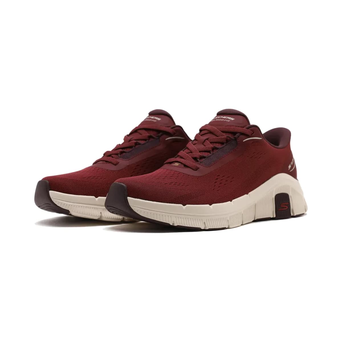 Skechers Relaxed Fit Flex Erkek Bordo Spor Ayakkabı — Kırmızı · 233218-BURG (3/7)