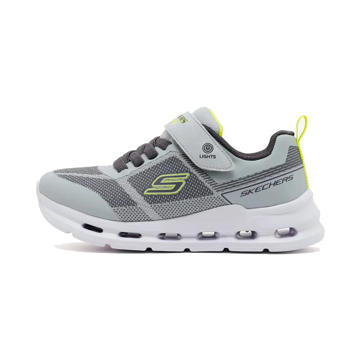 Skechers Glide-step Lights Büyük Erkek Çocuk Gri Işıklı Spor Ayakkabı · 400240L-GYLM (2/6)