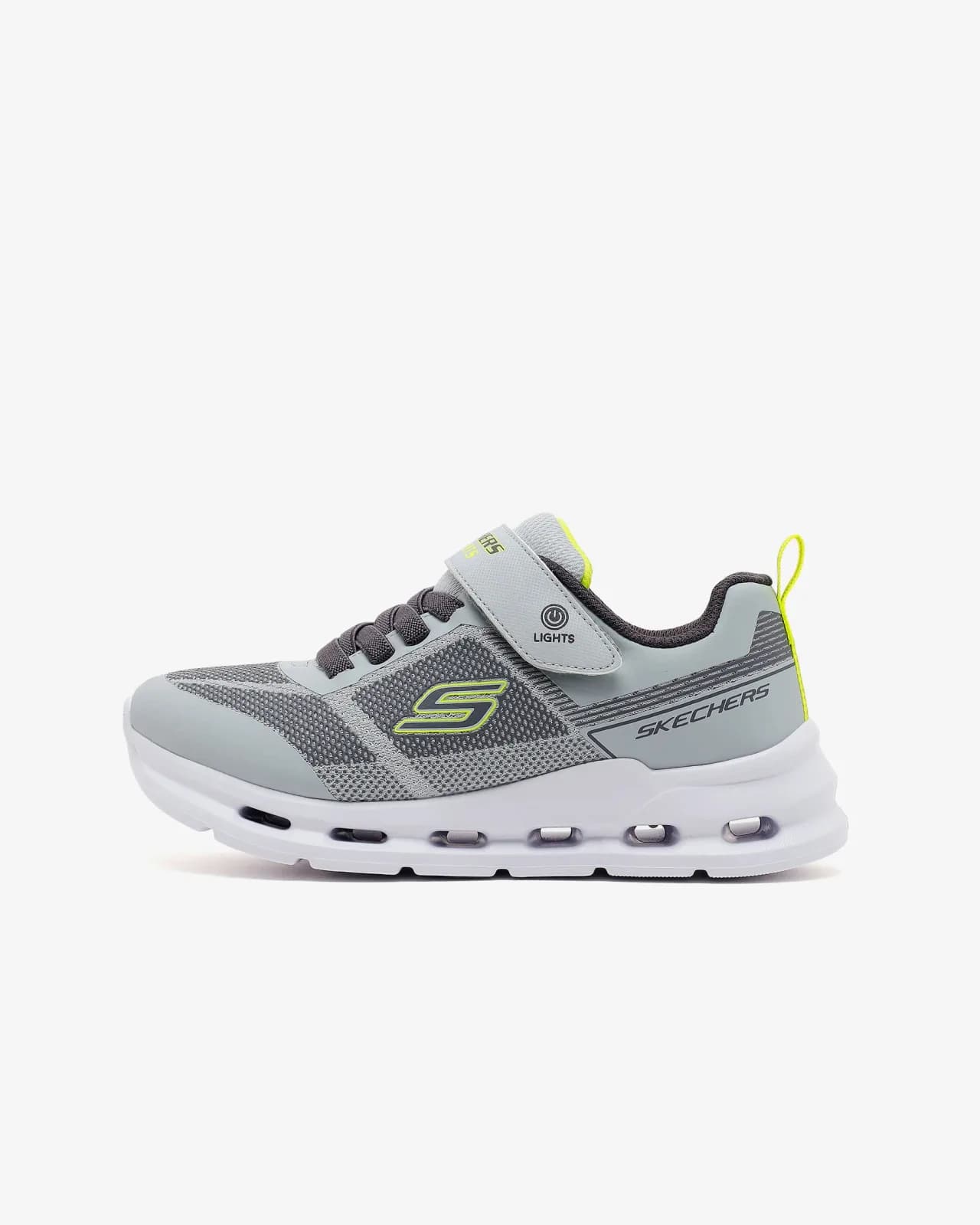 Glide-step Lights Büyük Erkek Çocuk Gri Işıklı Spor Ayakkabı