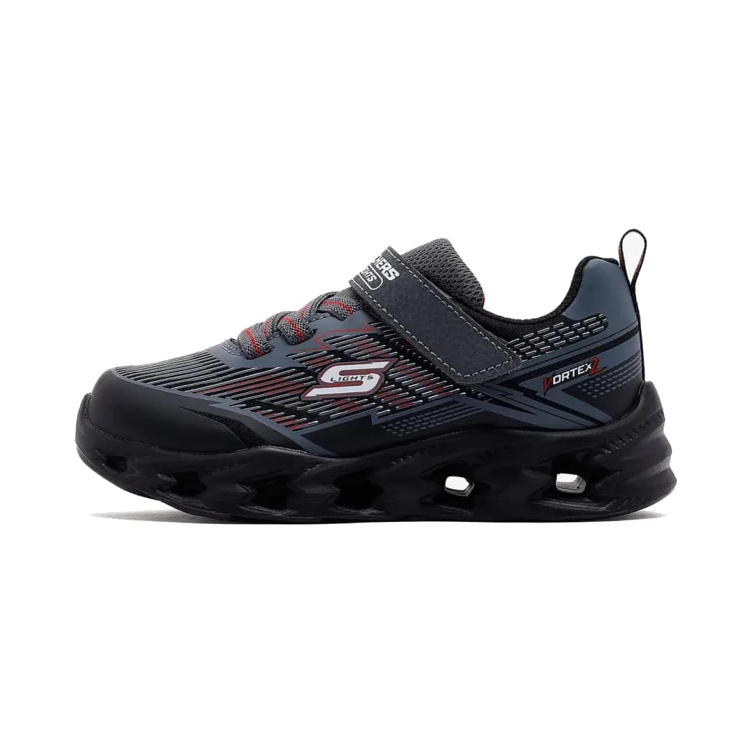 Skechers Vortex 2.0 Küçük Erkek Çocuk Siyah Işıklı Spor Ayakkabı · 400605N-BKCC (2/7)