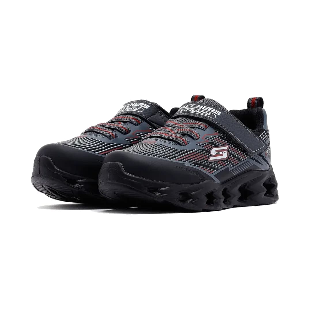 Skechers Vortex 2.0 Küçük Erkek Çocuk Siyah Işıklı Spor Ayakkabı · 400605N-BKCC (3/7)