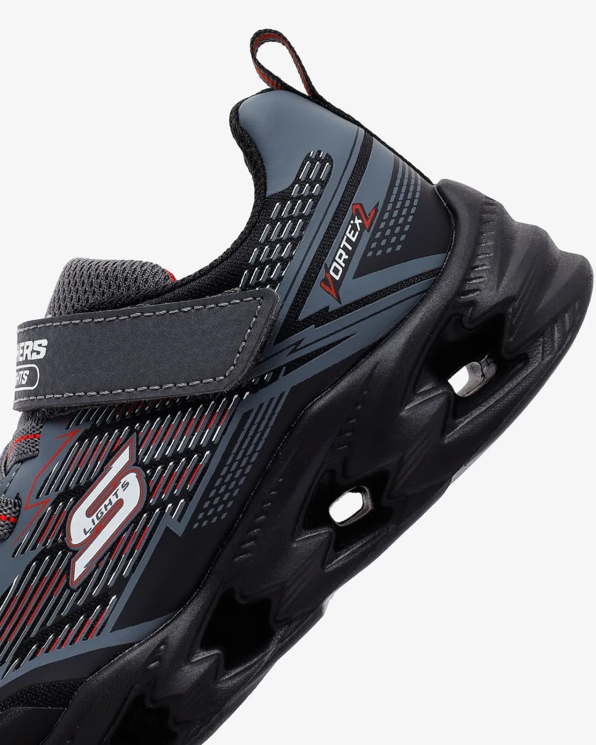 Skechers Vortex 2.0 Küçük Erkek Çocuk Siyah Işıklı Spor Ayakkabı · 400605N-BKCC (7/7)