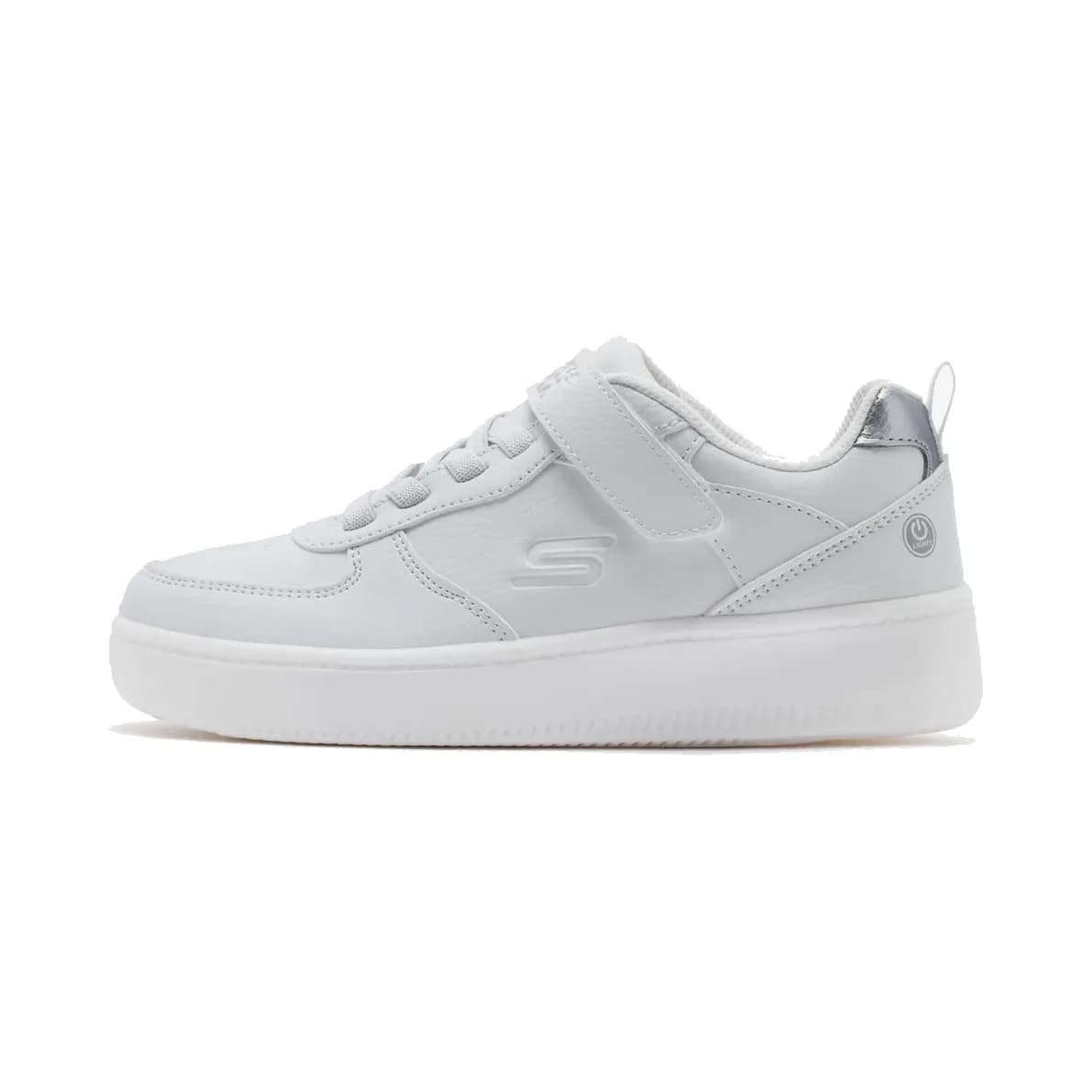 Skechers Sport Court 92 - Show Maddox Büyük Erkek Çocuk Beyaz Işıklı Sneakers · 400623L-WHT (4/10)