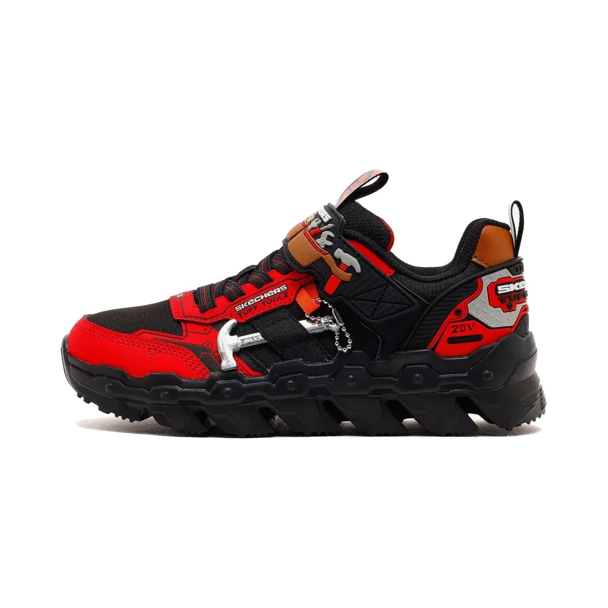 Skechers Mega-flex Lite - Tuff Toolz Büyük Erkek Çocuk Kırmızı Spor Ayakkabı · 402130L-RDBK (2/6)