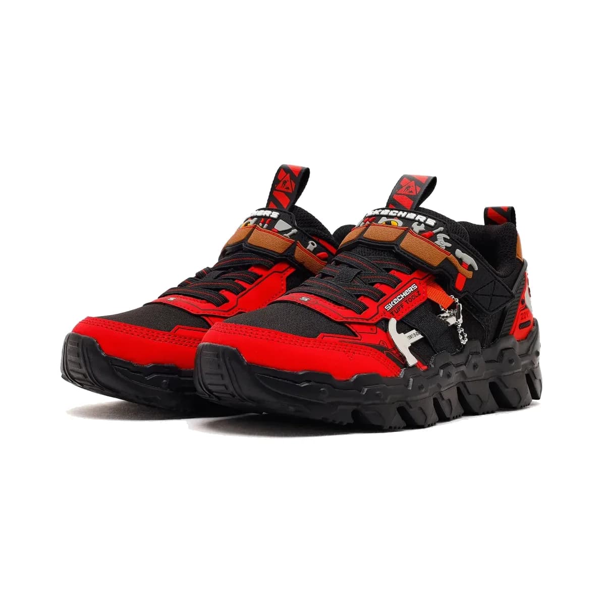 Skechers Mega-flex Lite - Tuff Toolz Büyük Erkek Çocuk Kırmızı Spor Ayakkabı · 402130L-RDBK (3/6)