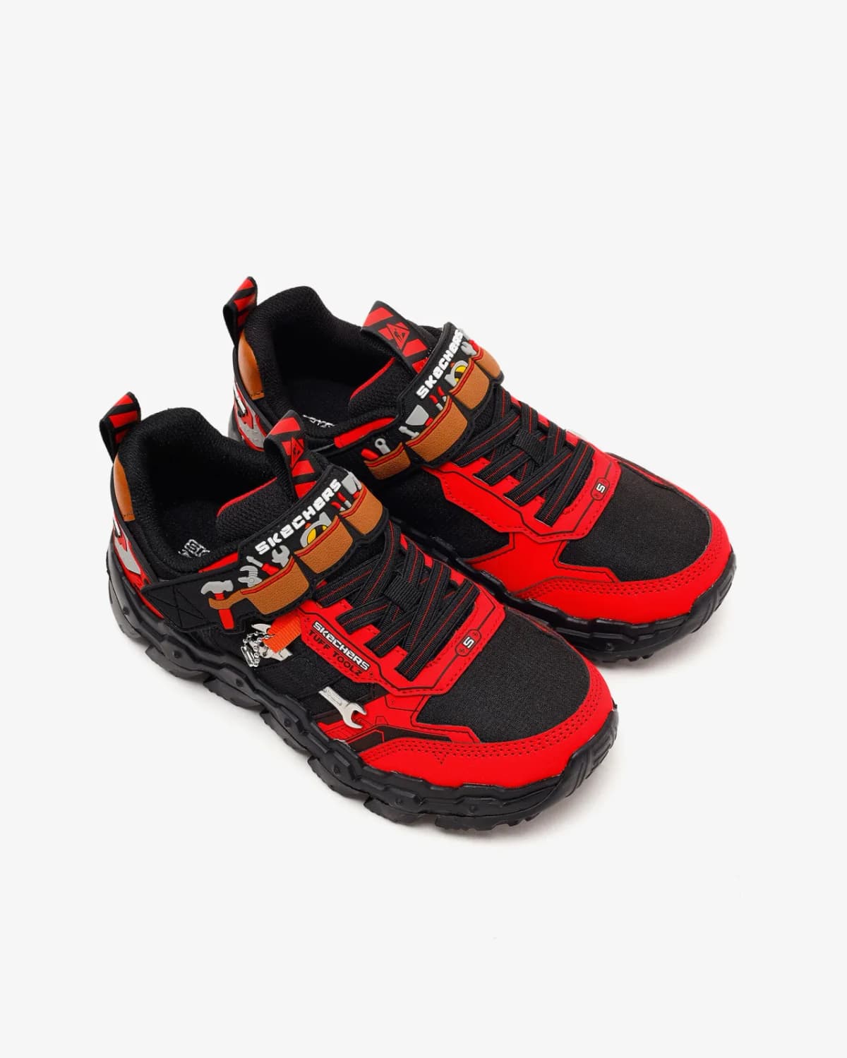 Skechers Mega-flex Lite - Tuff Toolz Büyük Erkek Çocuk Kırmızı Spor Ayakkabı · 402130L-RDBK (5/6)