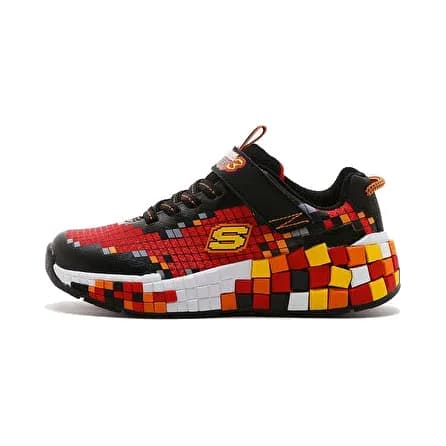 Skechers Mega-craft 3.0 Büyük Erkek Çocuk Siyah Spor Ayakkabı — Kırmızı · 402182L-BKRD (4/10)
