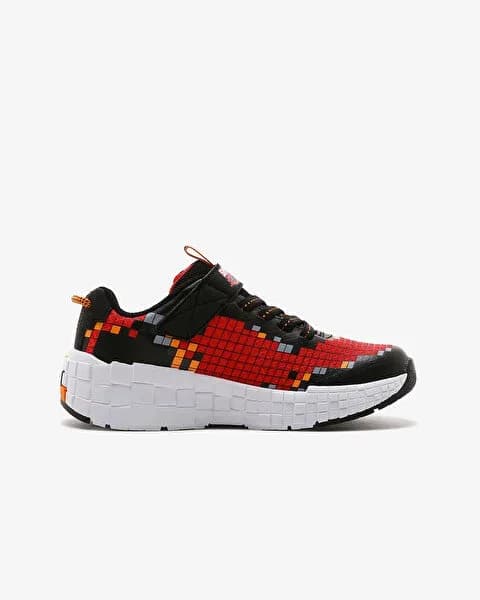 Skechers Mega-craft 3.0 Büyük Erkek Çocuk Siyah Spor Ayakkabı — Kırmızı · 402182L-BKRD (8/10)