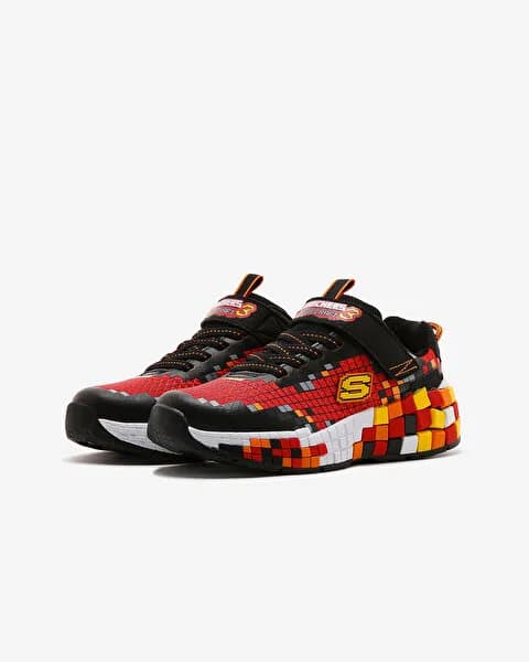 Skechers Mega-craft 3.0 Büyük Erkek Çocuk Siyah Spor Ayakkabı — Kırmızı · 402182L-BKRD (9/10)