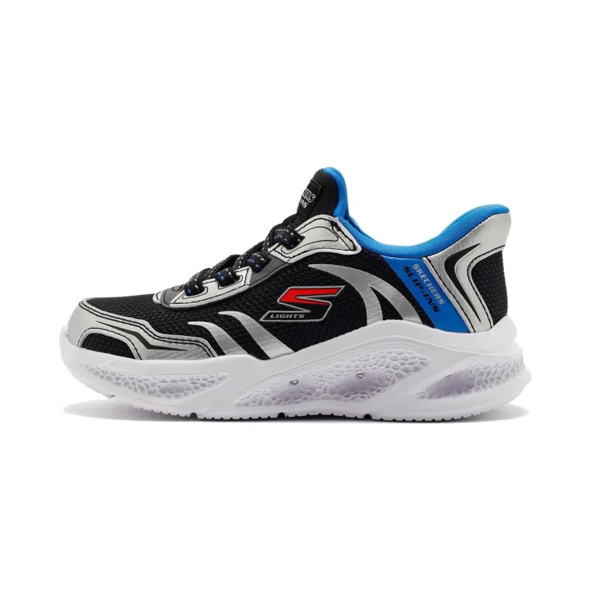 Skechers Meteor-lights Brisk-beams Büyük Erkek Çocuk Gri Işıklı Spor Ayakkabı · 403848L-SLBK (2/11)
