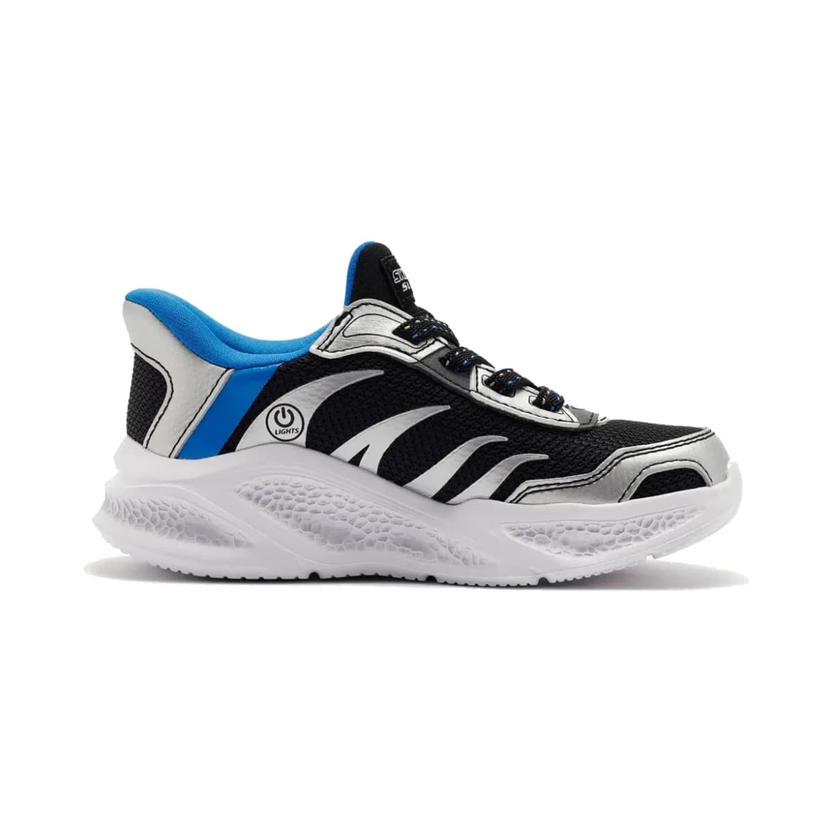Skechers Meteor-lights Brisk-beams Büyük Erkek Çocuk Gri Işıklı Spor Ayakkabı · 403848L-SLBK