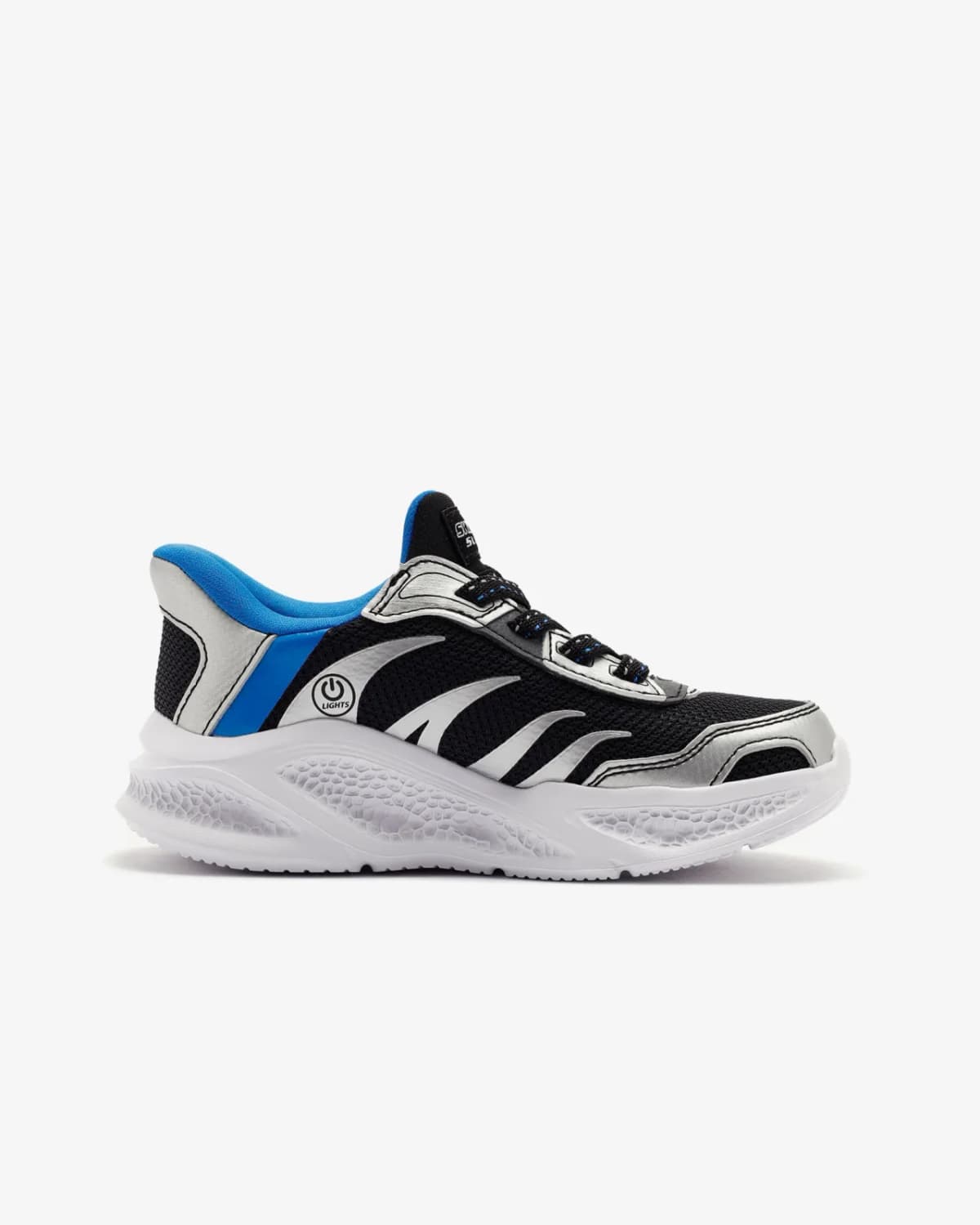 Skechers Meteor-lights Brisk-beams Büyük Erkek Çocuk Gri Işıklı Spor Ayakkabı
