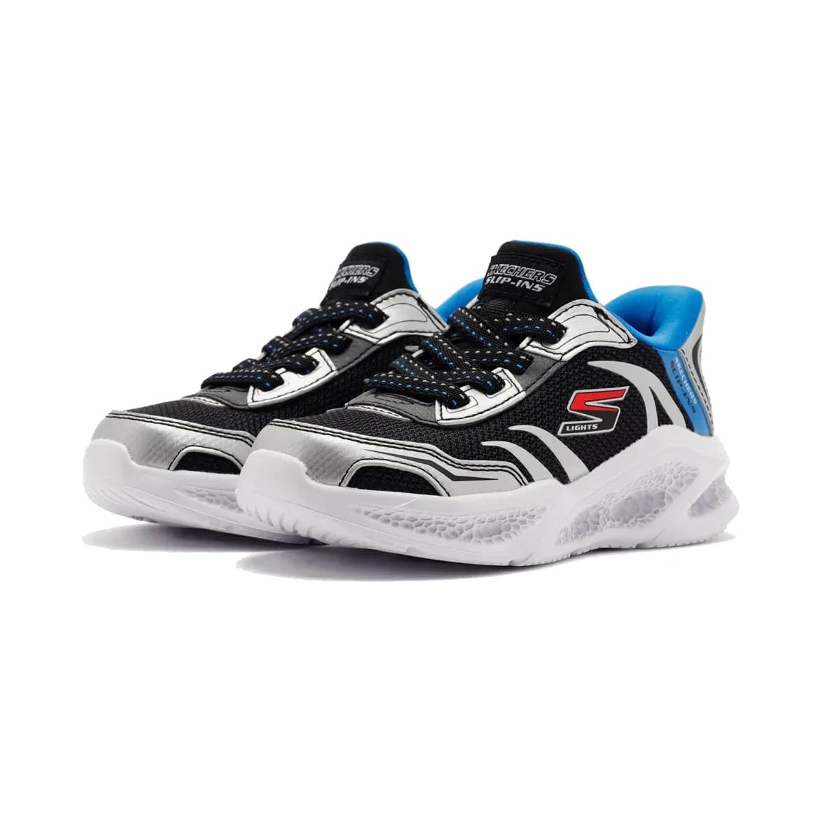 Skechers Meteor-lights Brisk-beams Büyük Erkek Çocuk Gri Işıklı Spor Ayakkabı · 403848L-SLBK (3/11)