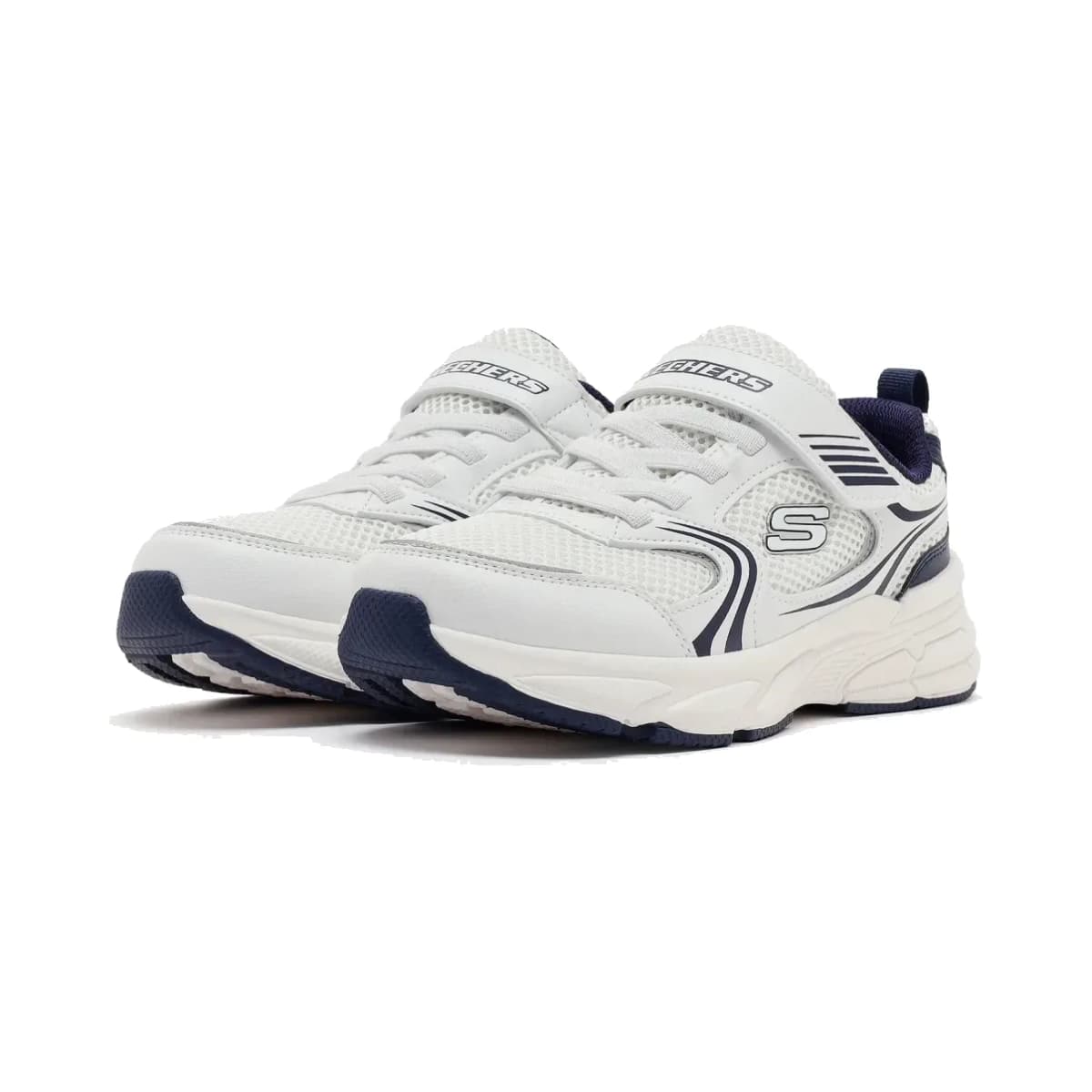 Skechers Retro-graph Büyük Erkek Çocuk Beyaz Spor Ayakkabı · 403857L-WNVY (4/6)
