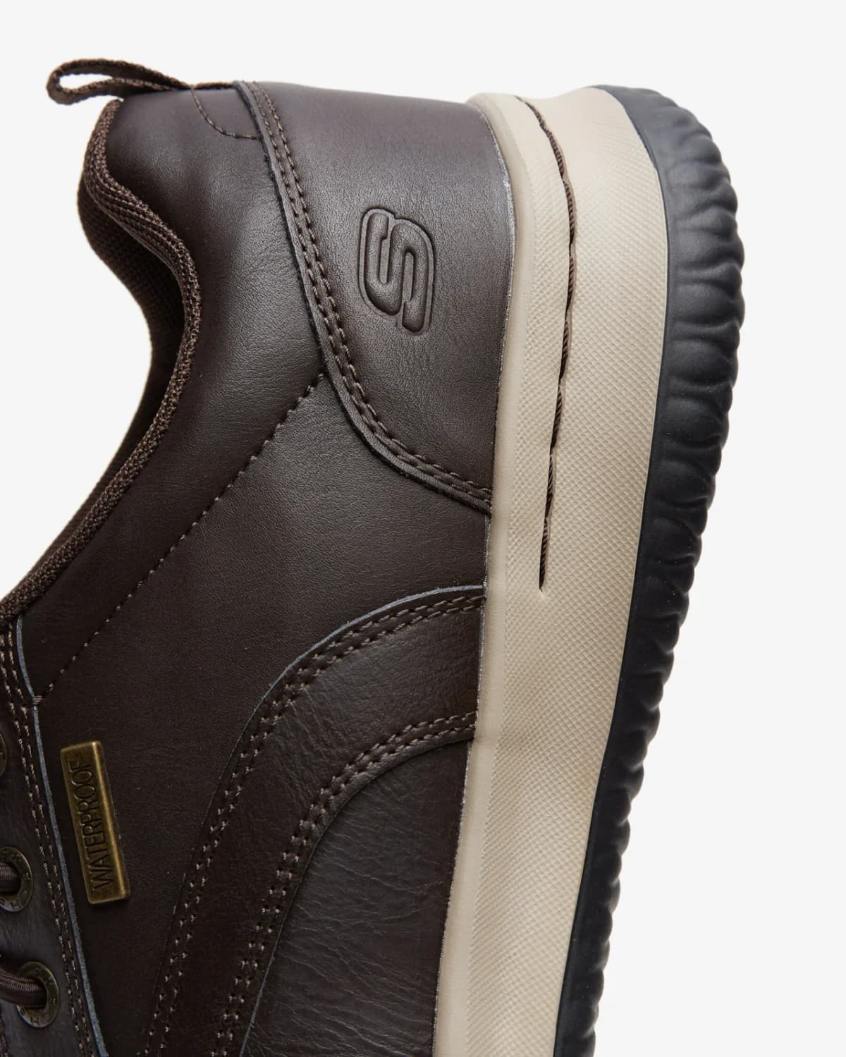 Skechers Delson - Antigo Erkek Kahverengi Su Geçirmez Günlük Ayakkabı — Siyah · 65693-CHOC (7/8)