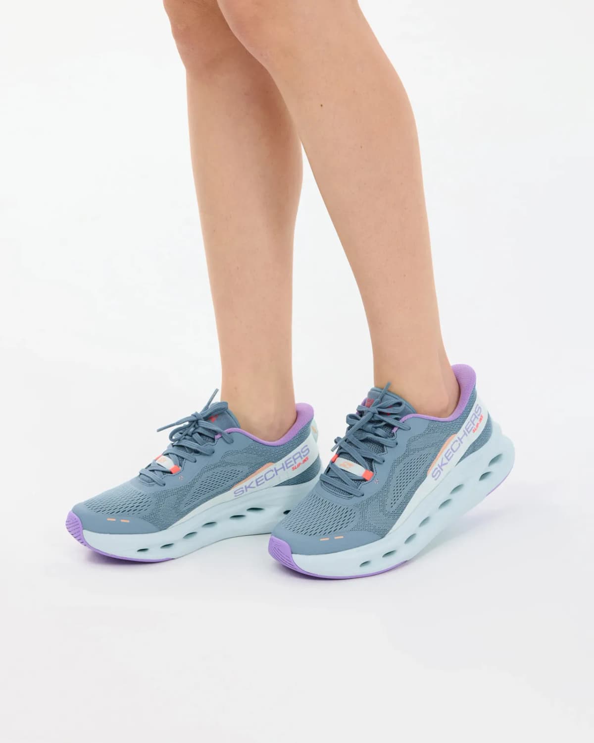 Skechers Max Cushioning Glide-step Kadın Gri Koşu Ayakkabısı · 129400-SLT (8/8)