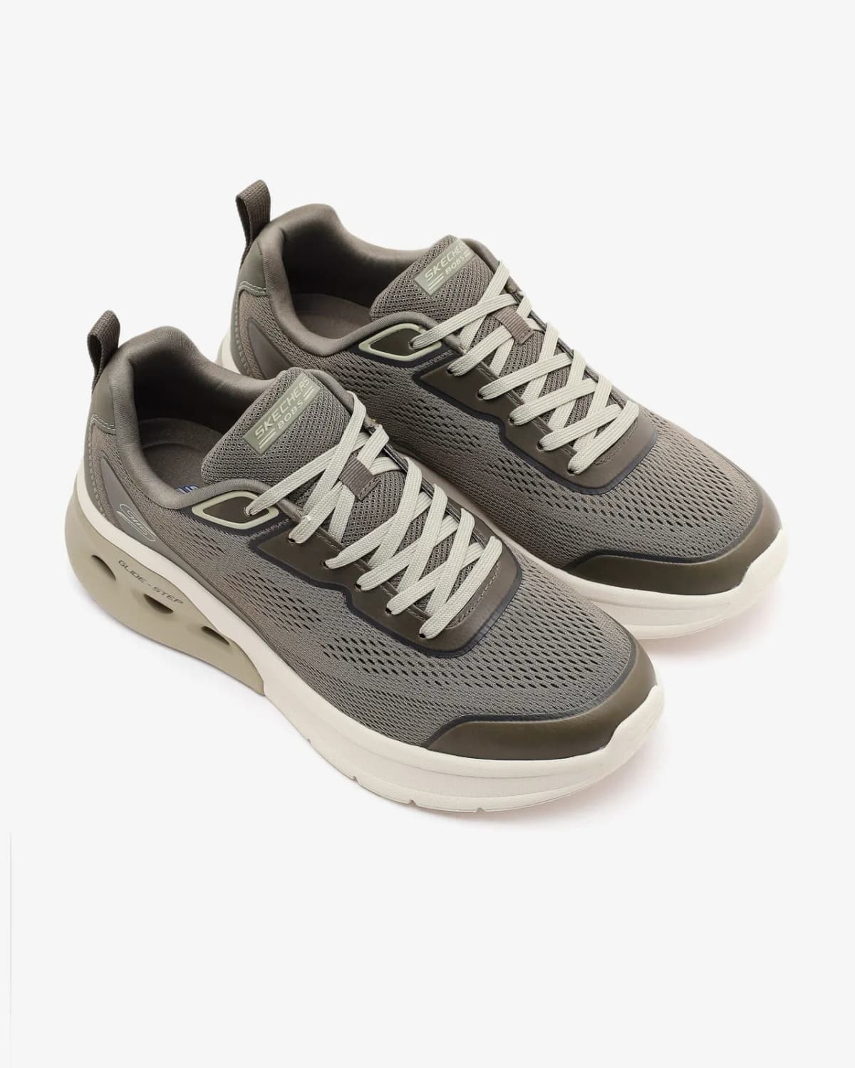 Skechers Bobs Arc Waves 2.0 - Class Rank Erkek Haki Spor Ayakkabı — Yeşil · 118340-OLV (5/5)