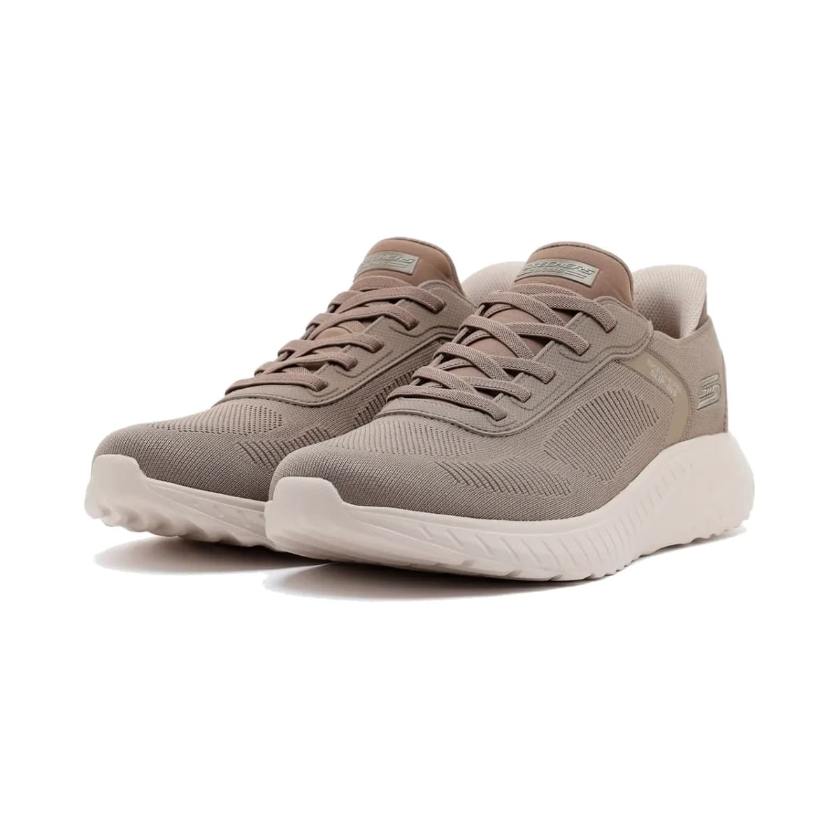 Skechers Bobs Squad Chaos - Solid Step Erkek Bej Spor Ayakkabı — Kahverengi · 118312-DKTP (3/7)