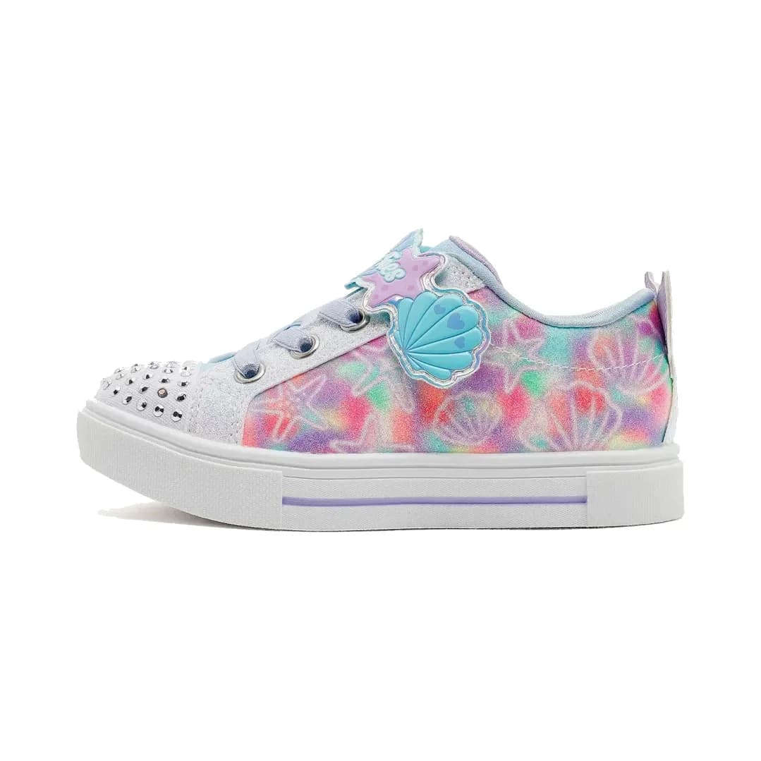 Skechers Twinkle Sparks - Underwater Magic Küçük Kız Çocuk Beyaz Işıklı Spor Ayakkabı · 314824N-WMLT