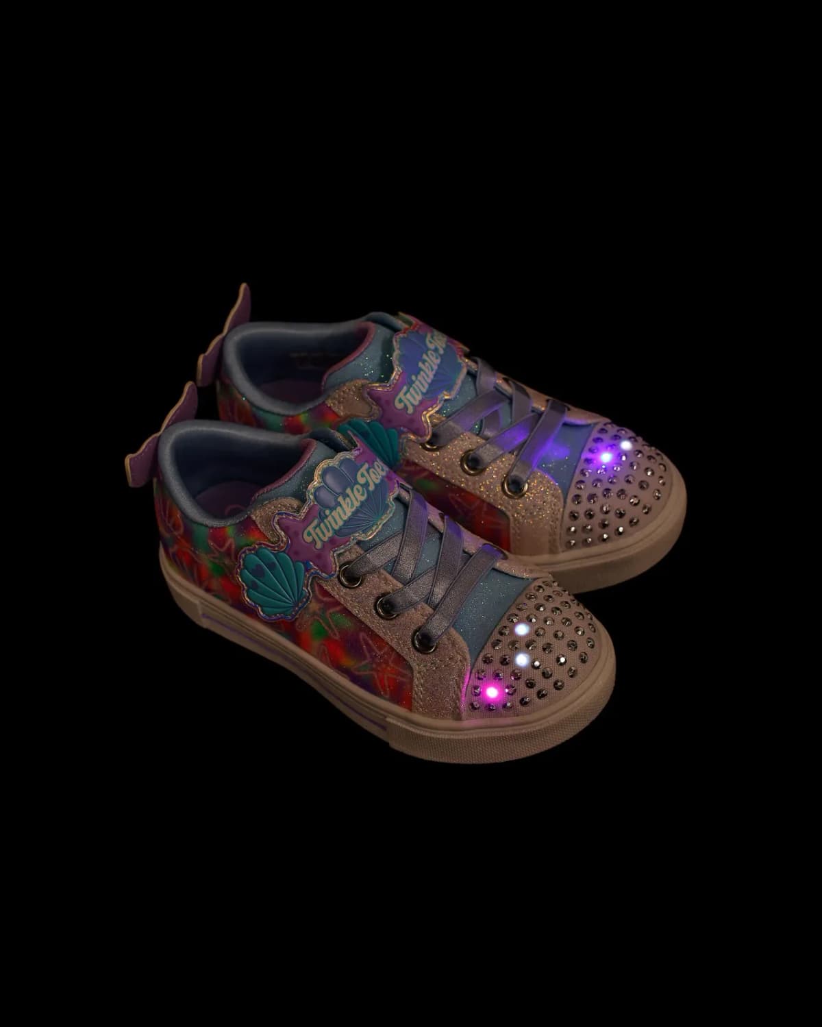 Skechers Twinkle Sparks - Underwater Magic Küçük Kız Çocuk Beyaz Işıklı Spor Ayakkabı · 314824N-WMLT (2/6)