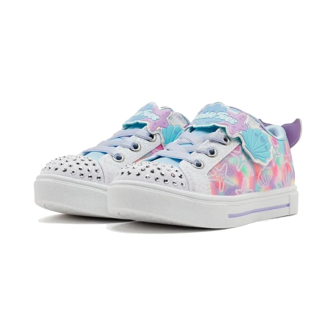 Skechers Twinkle Sparks - Underwater Magic Küçük Kız Çocuk Beyaz Işıklı Spor Ayakkabı · 314824N-WMLT (3/6)