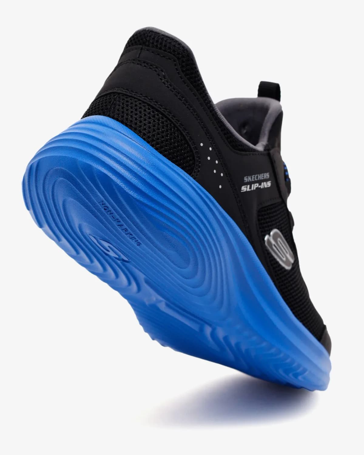 Skechers Bounder Pro Büyük Erkek Çocuk Siyah Spor Ayakkabı — Mavi · 404208L-BKBL (7/7)