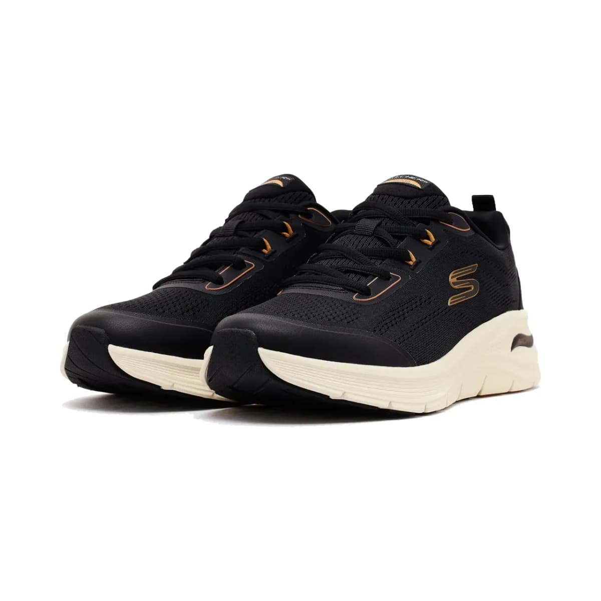 Skechers Arch Fit 3.0 Erkek Siyah Spor Ayakkabı — Sarı · 233401TK-BKGD (3/5)