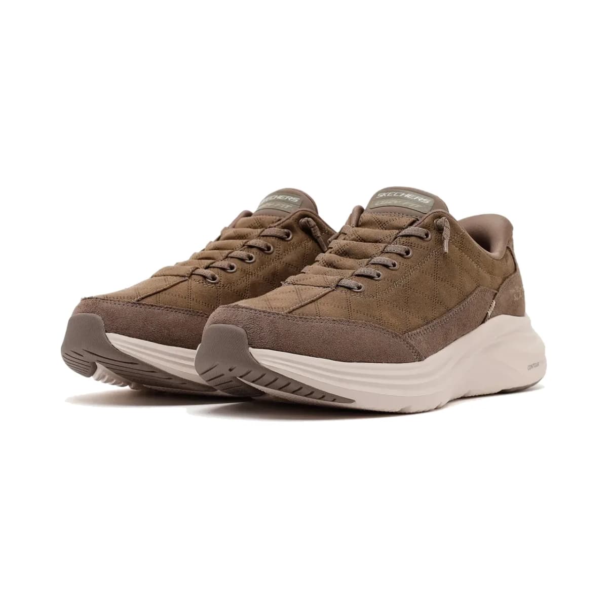 Skechers Contour Foam - Calvoro - Cozy Fit Erkek Bej Spor Ayakkabı · 233290-DKTP (3/7)