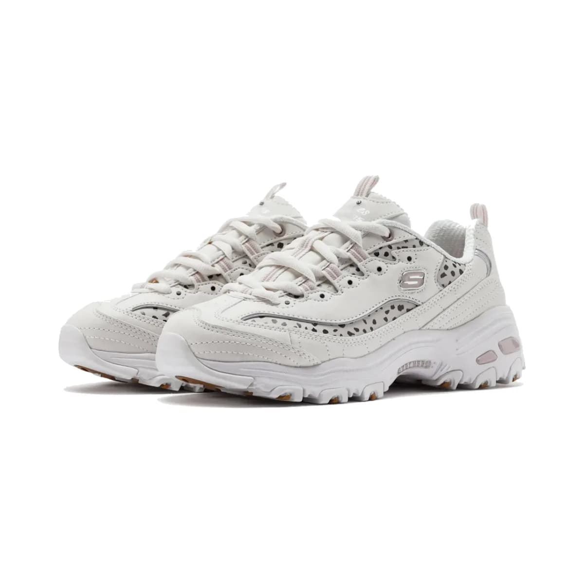 Skechers D'lites - Wildcats Kadın Beyaz Sneakers — Bej · 150236-OFPK (3/10)