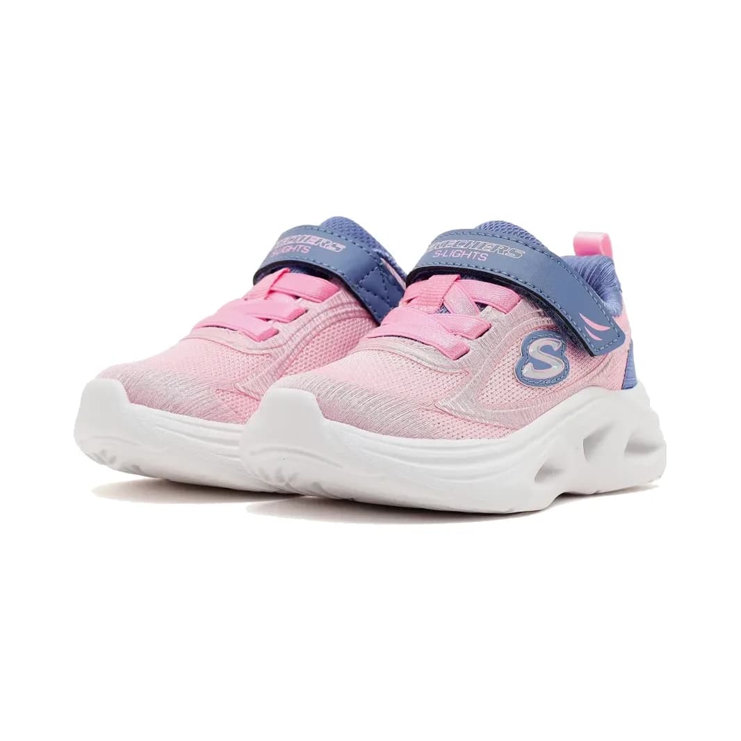 Skechers Sola Glow 2.0 Küçük Kız Çocuk Gri Işıklı Spor Ayakkabı · 303729N-GYPK (3/5)