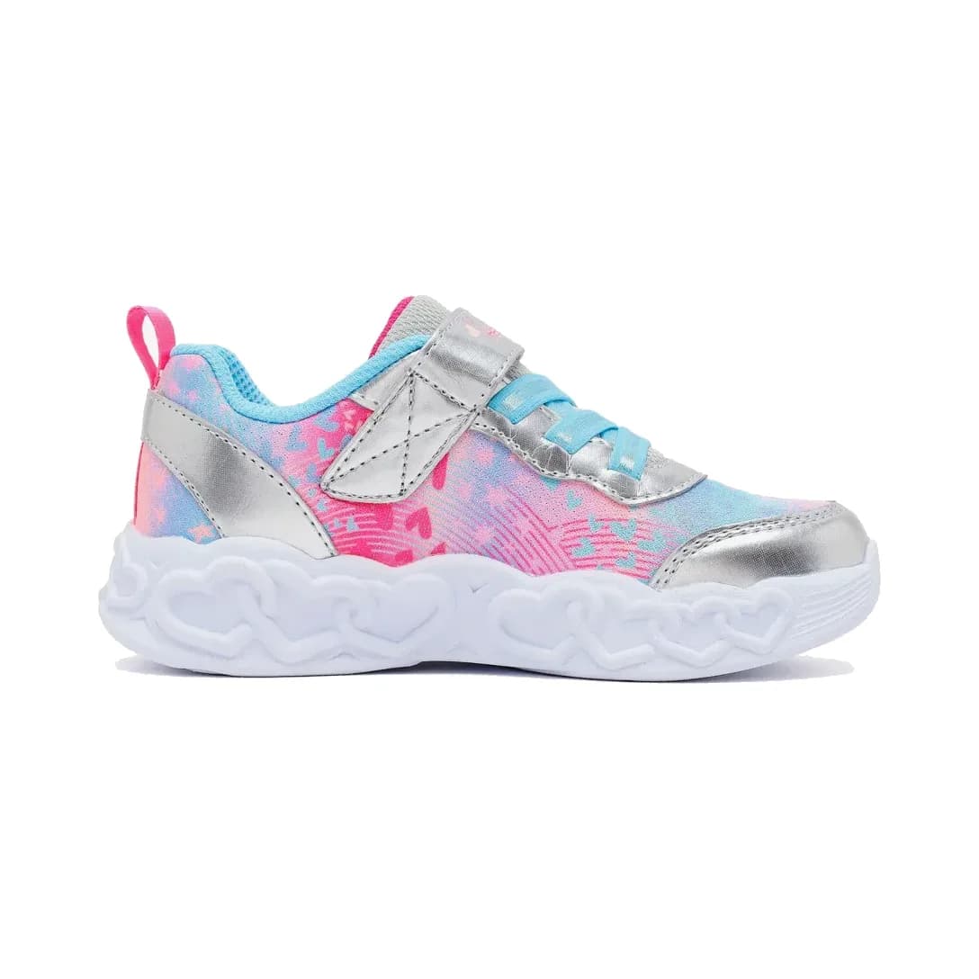 Skechers Infinite Heart Lights - Heart Jewels Küçük Kız Çocuk Gri Işıklı Spor Ayakkabı · 303261N-SMLT
