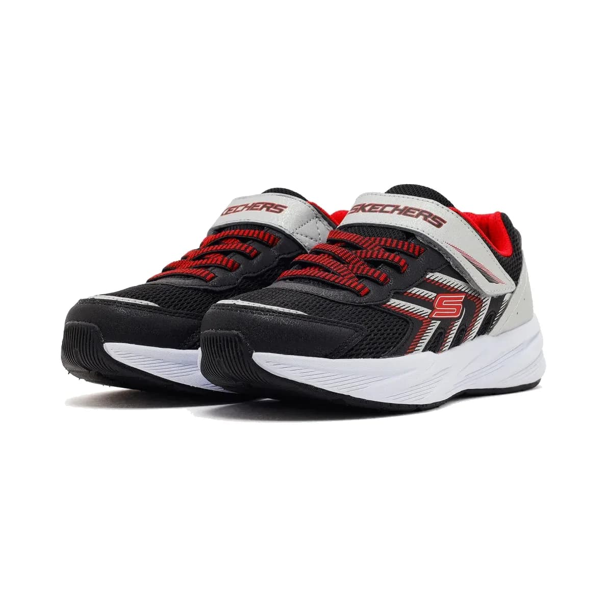 Skechers Microspec Tread Büyük Erkek Çocuk Siyah Spor Ayakkabı · 404115L-BKSR (3/5)