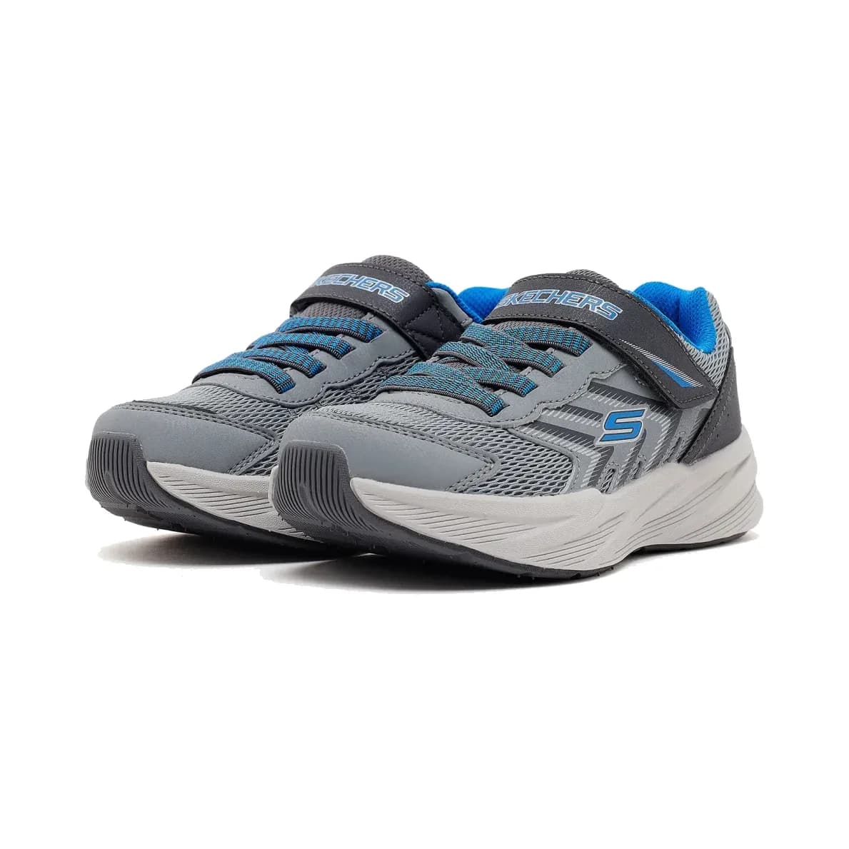 Skechers Microspec Tread Büyük Erkek Çocuk Gri Spor Ayakkabı · 404115L-GYBL (3/5)