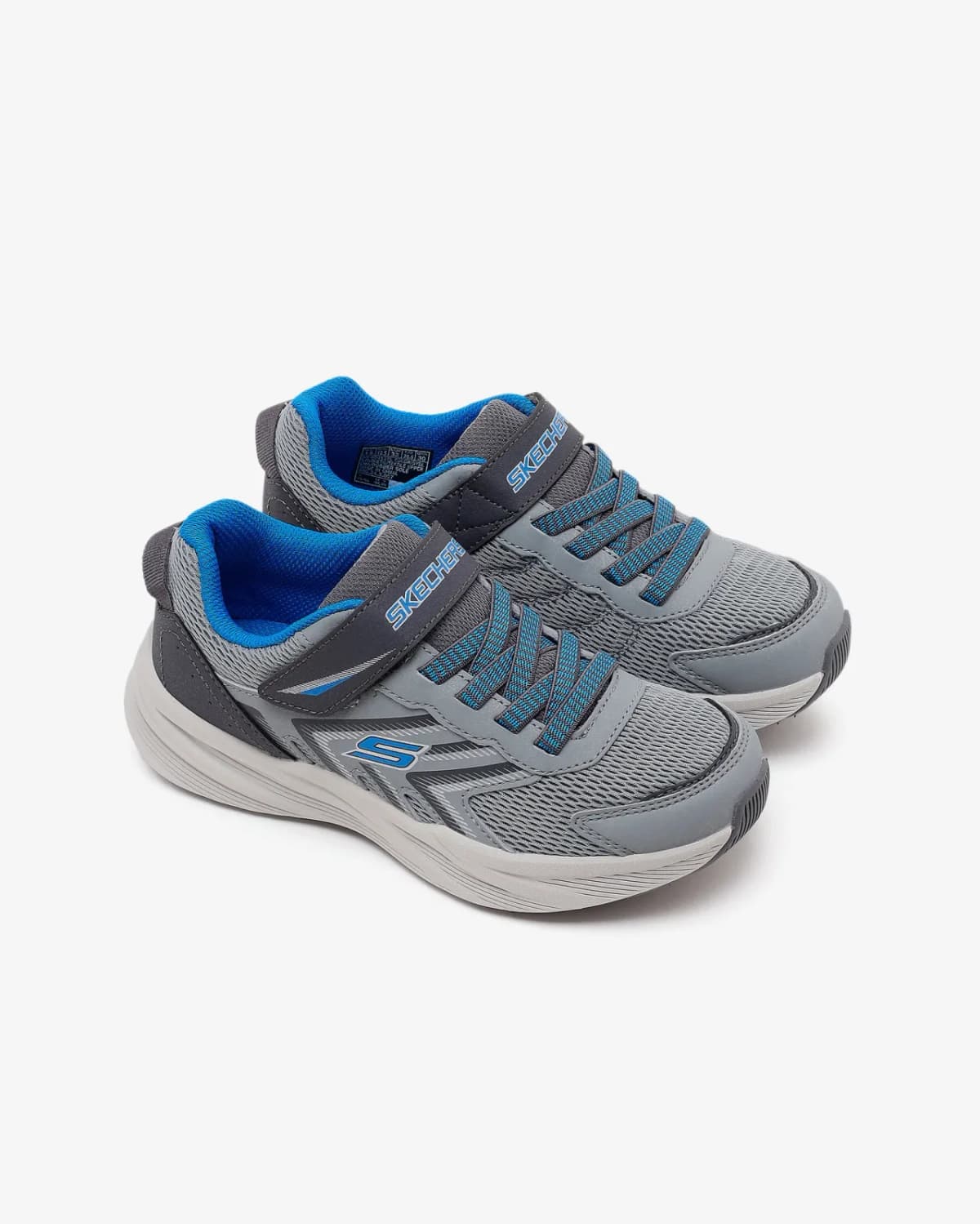 Skechers Microspec Tread Büyük Erkek Çocuk Gri Spor Ayakkabı · 404115L-GYBL (5/5)