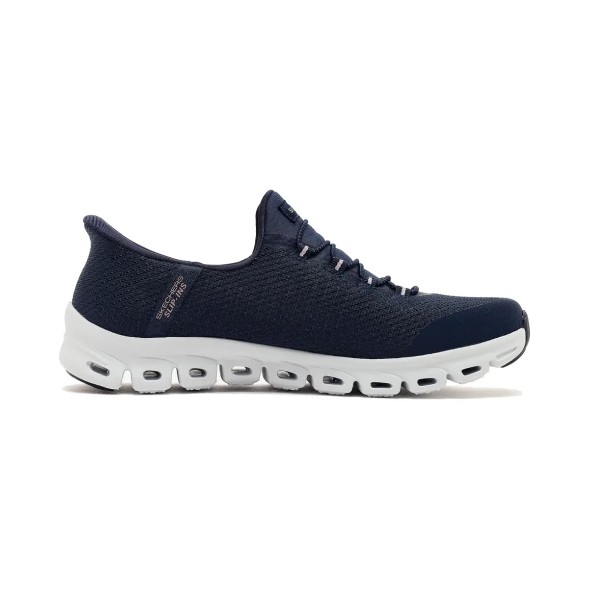 Skechers Glide-step Kadın Lacivert Spor Ayakkabı — Beyaz · 104547-NVY