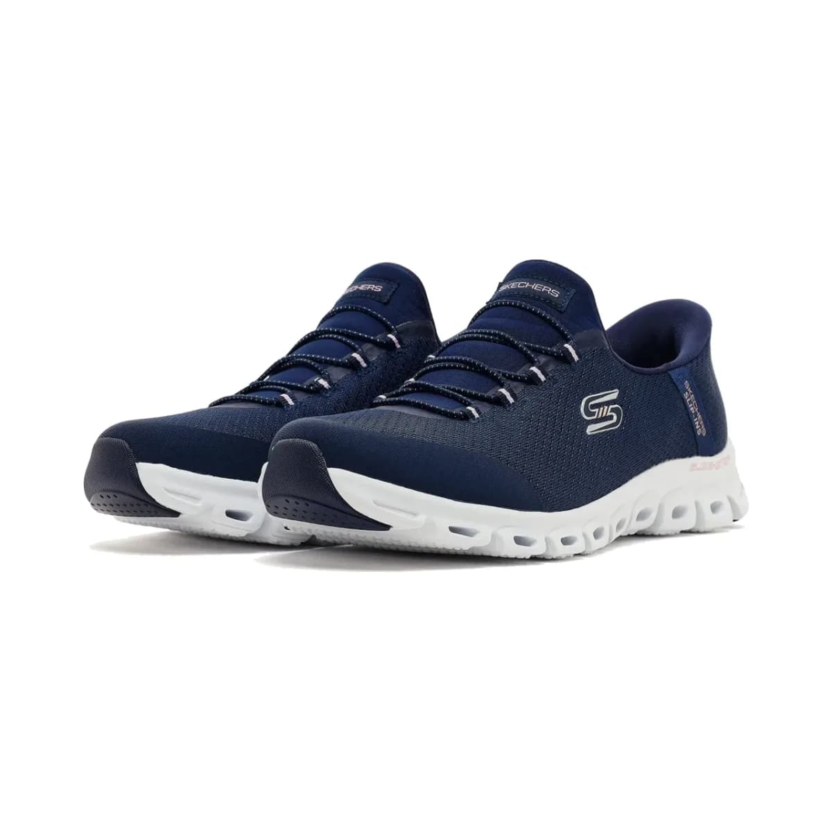 Skechers Glide-step Kadın Lacivert Spor Ayakkabı — Beyaz · 104547-NVY (3/7)