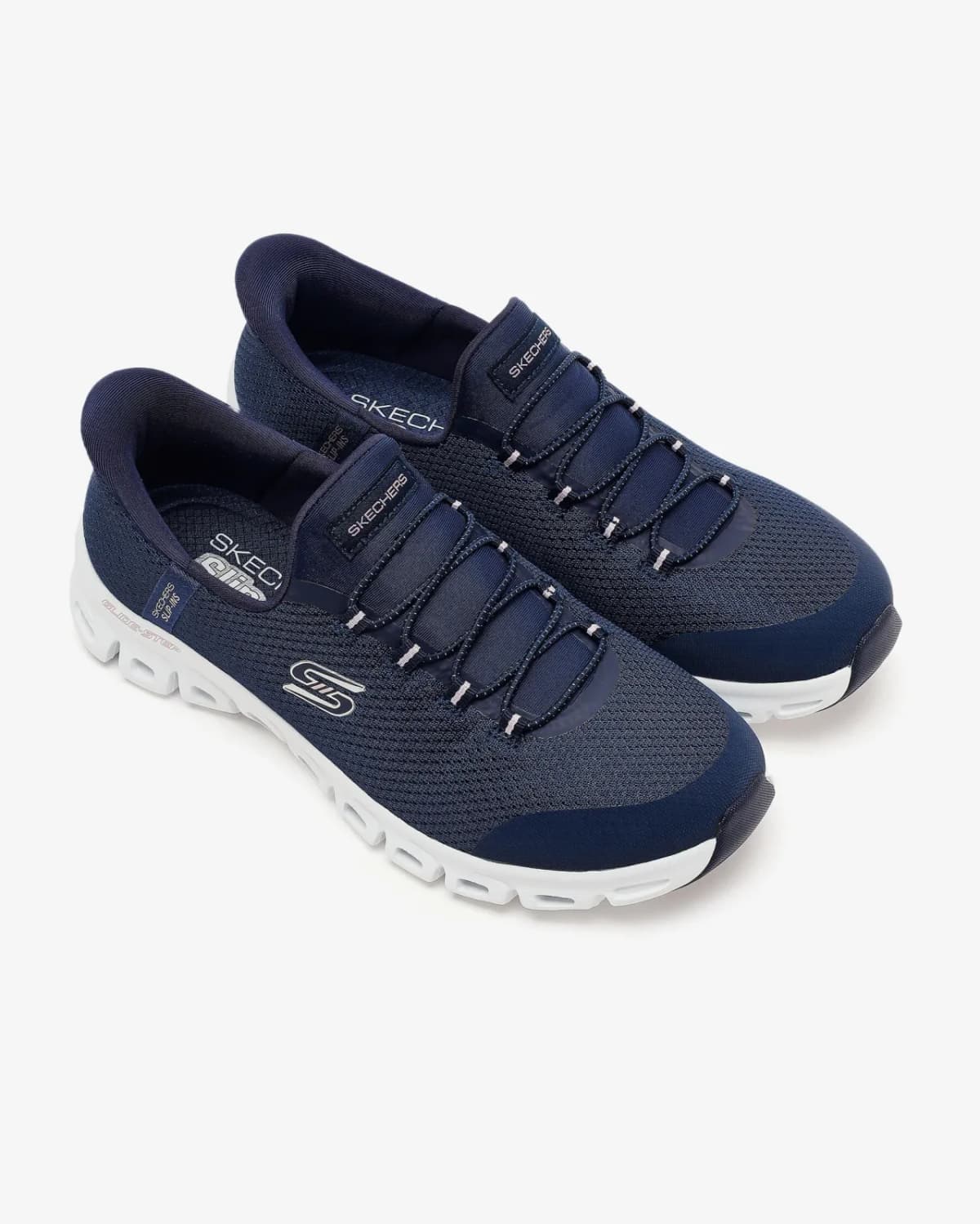 Skechers Glide-step Kadın Lacivert Spor Ayakkabı — Beyaz · 104547-NVY (6/7)