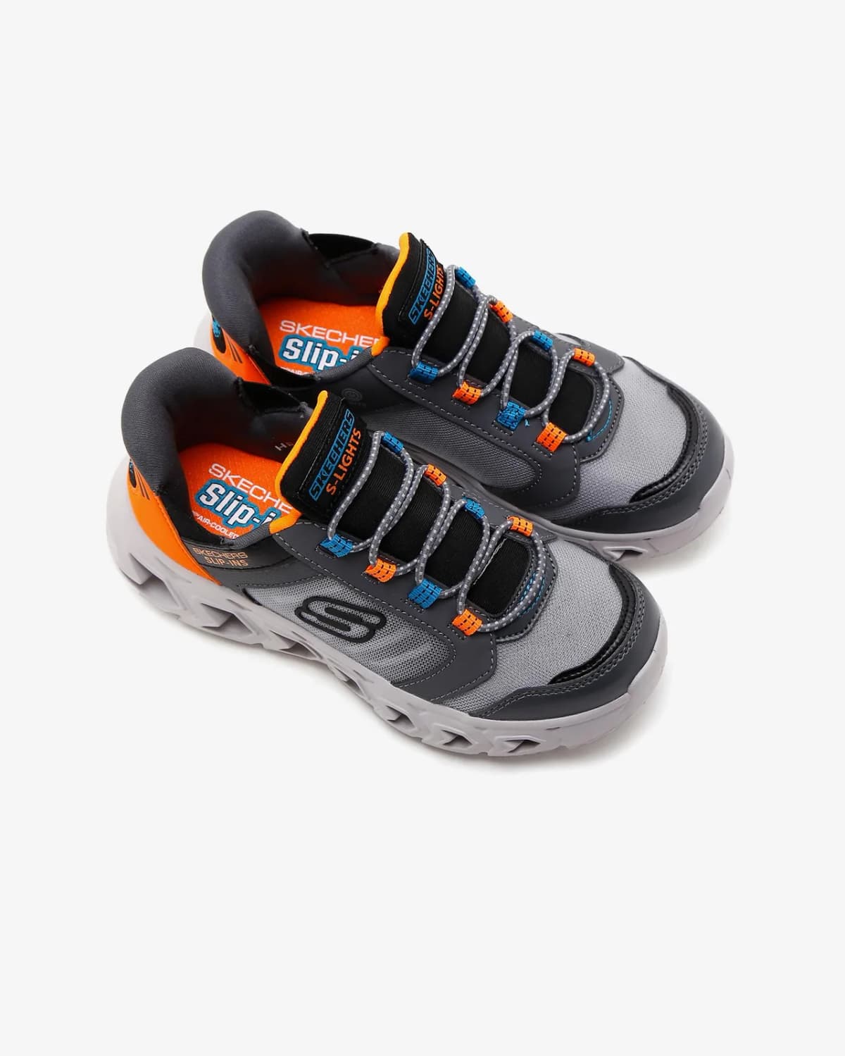 Skechers Hypno-Flash 2.0 - Odelux Erkek Çocuk Spor Ayakkabı — Kırmızı · 403843L-CCOR (7/8)