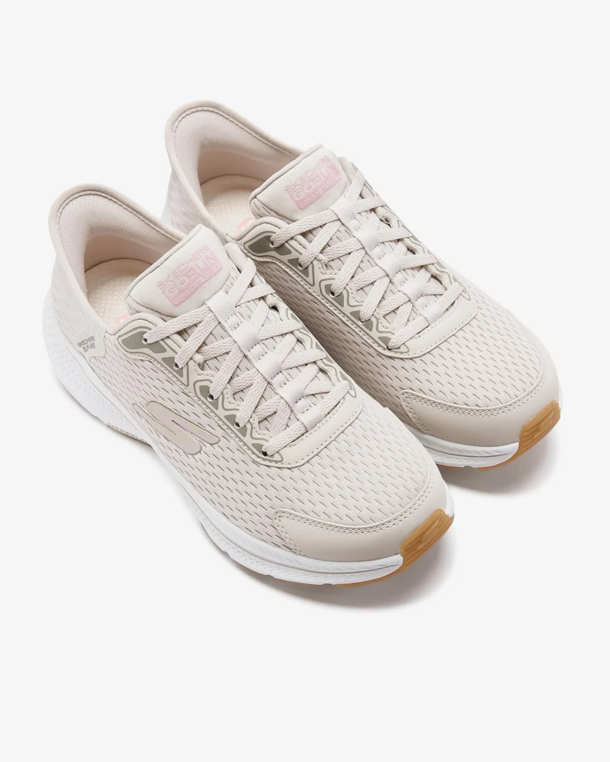 Skechers Go Run Consistent 2.0 - Endure Kadın Spor Ayakkabı — Bej · 128615-NTPK (7/8)