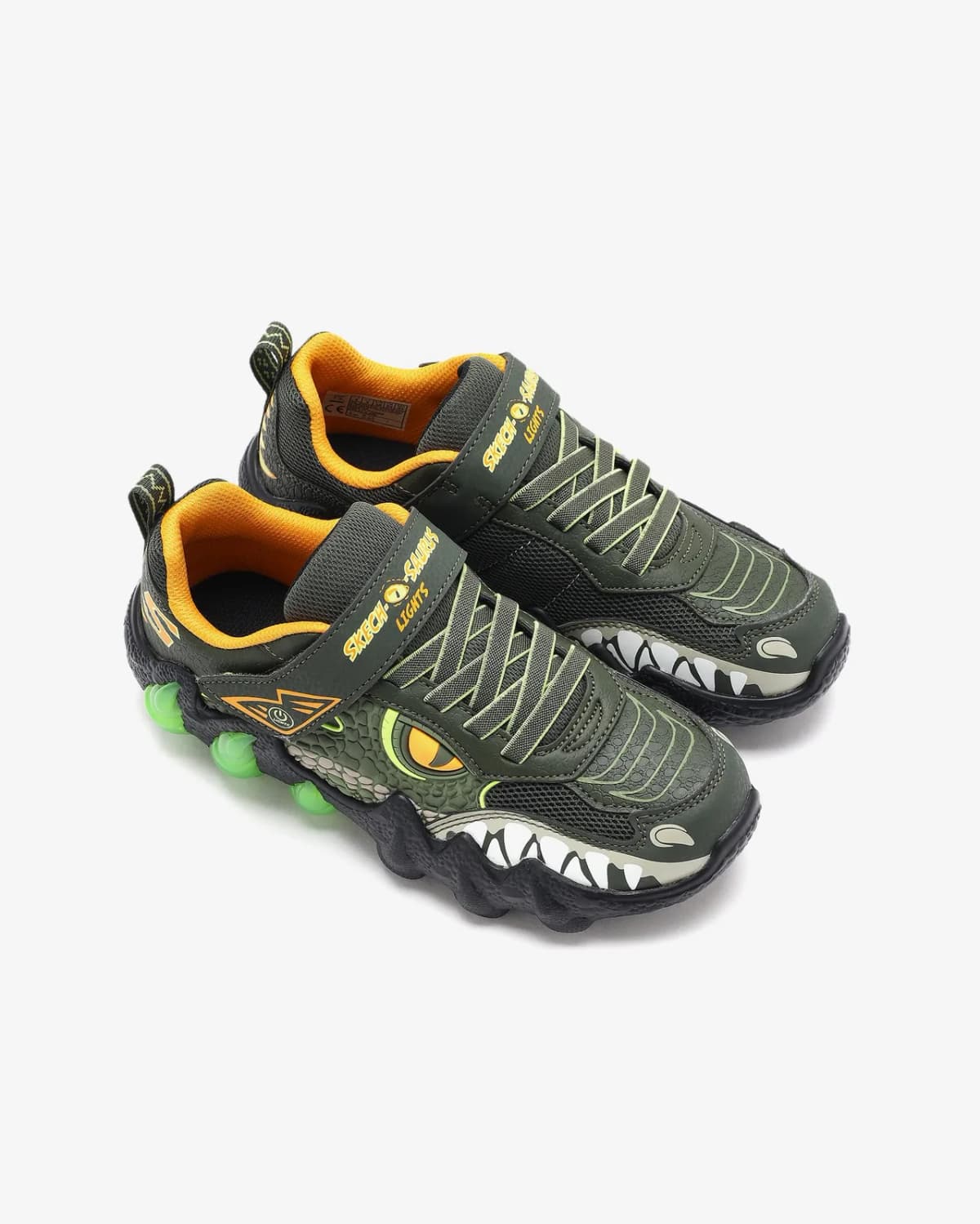 Skechers Skechosaurus Lights 2.0 Erkek Çocuk Spor Ayakkabı — Çok Renkli · 400121L-OLV (7/8)