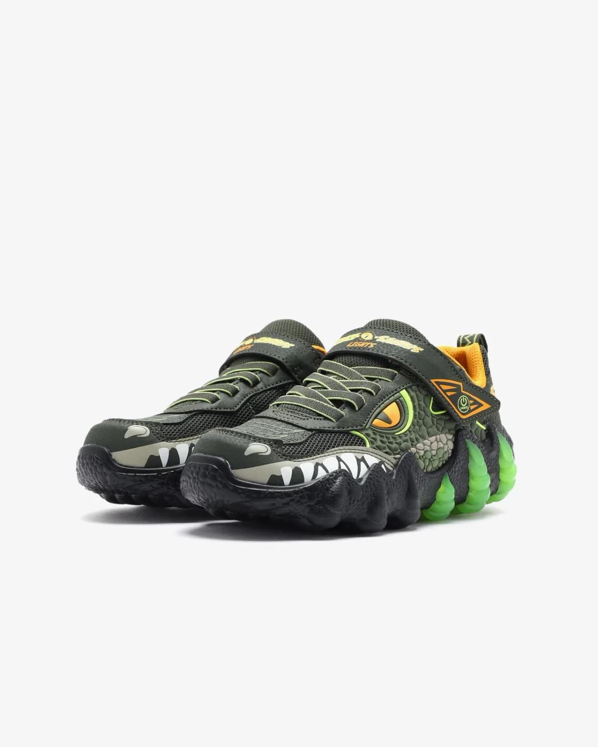 Skechers Skechosaurus Lights 2.0 Erkek Çocuk Spor Ayakkabı — Çok Renkli · 400121L-OLV (8/8)