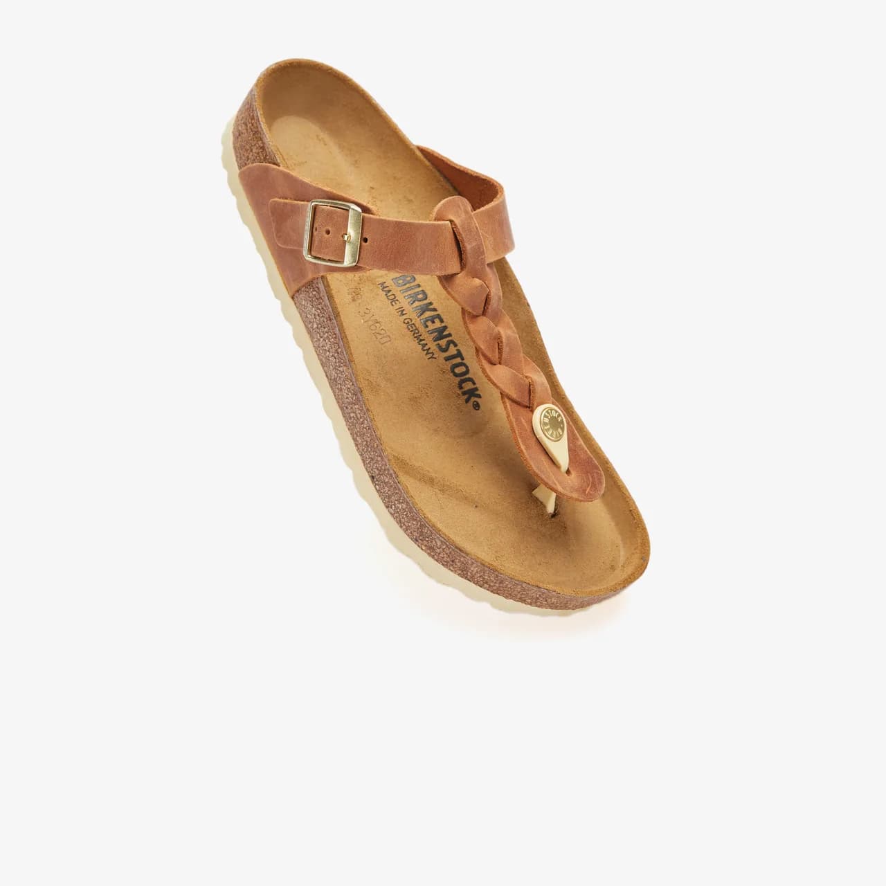 Birkenstock Gizeh Leoi Braided Kadın Kahverengi Terlik görsel 3