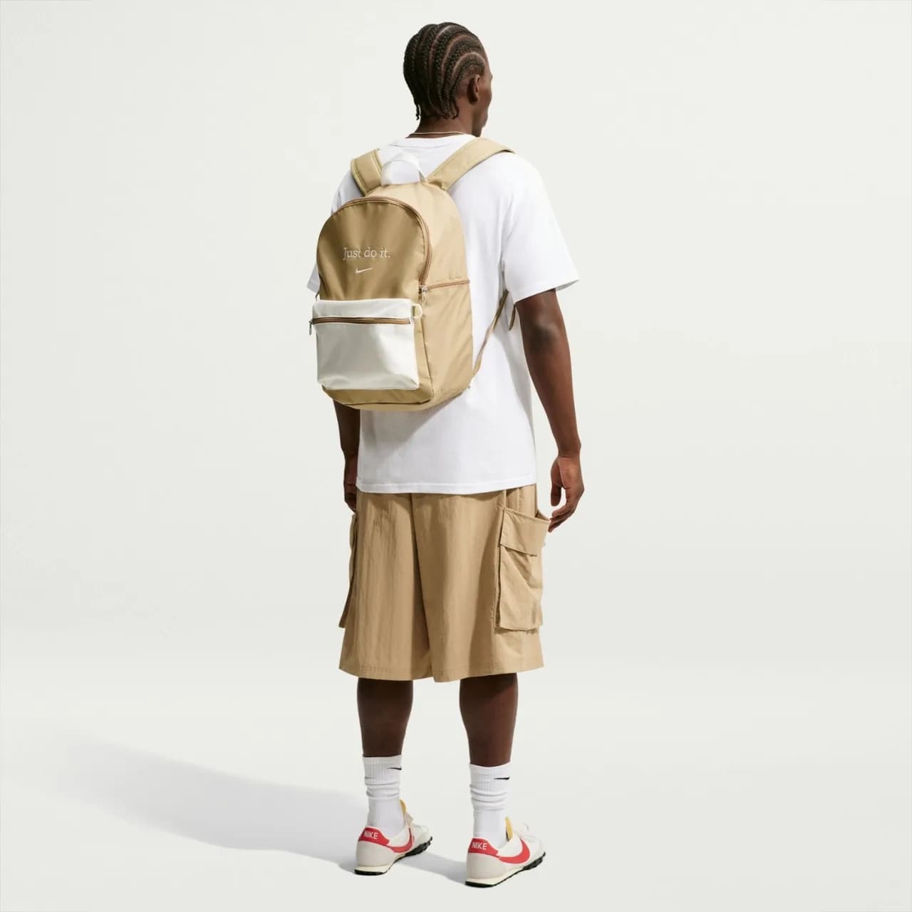 Nike Heritage Backpack 2.0 Color-Block Kahverengi Sırt Çantası — görsel 2 (4/8)