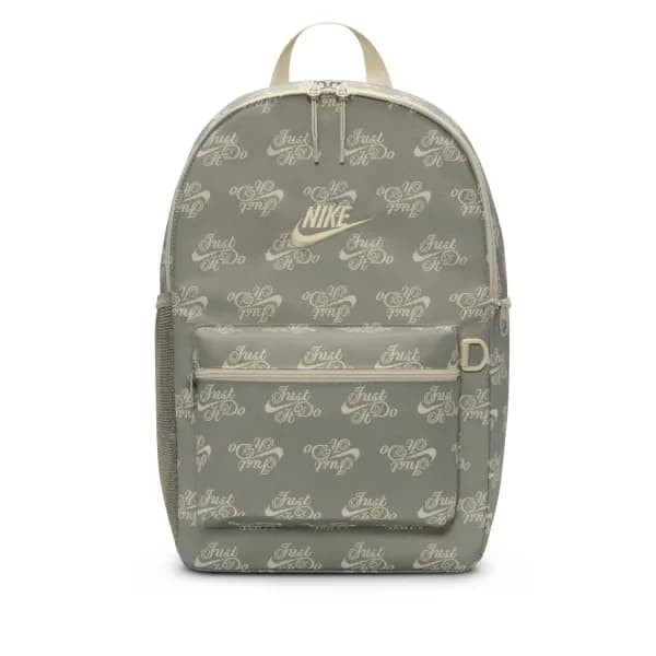 Nike Heritage Backpack Print 2.0 (23L) Yeşil Sırt Çantası önden görünüm