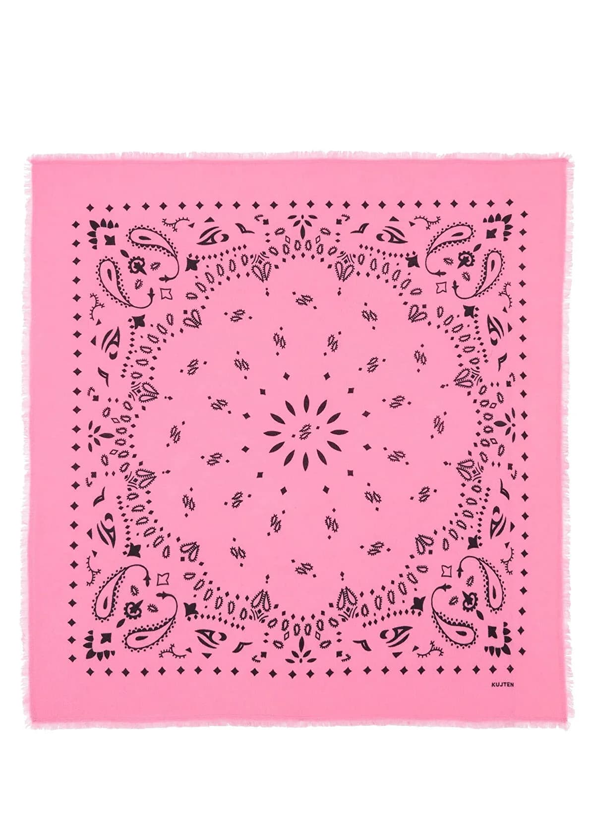 Kujten Hachiko Large Pembe Desenli Kadın Kaşmir Şal — kadin Şal & Eşarp (2/3)